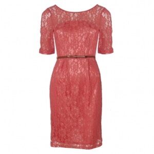 Sugarhill Boutique Coral Lace Dress